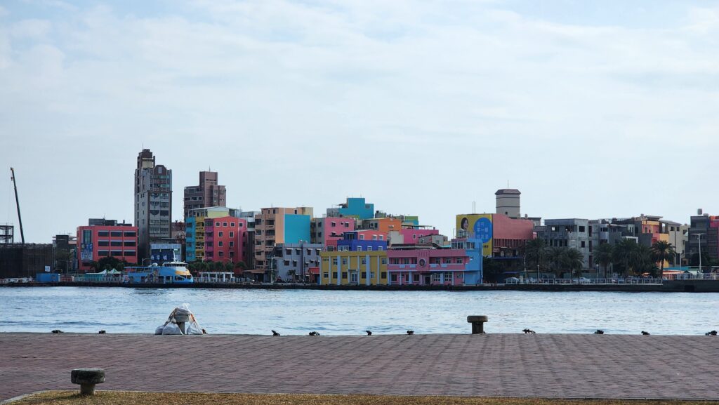 가오슝 영사관에서 바라본 치진섬